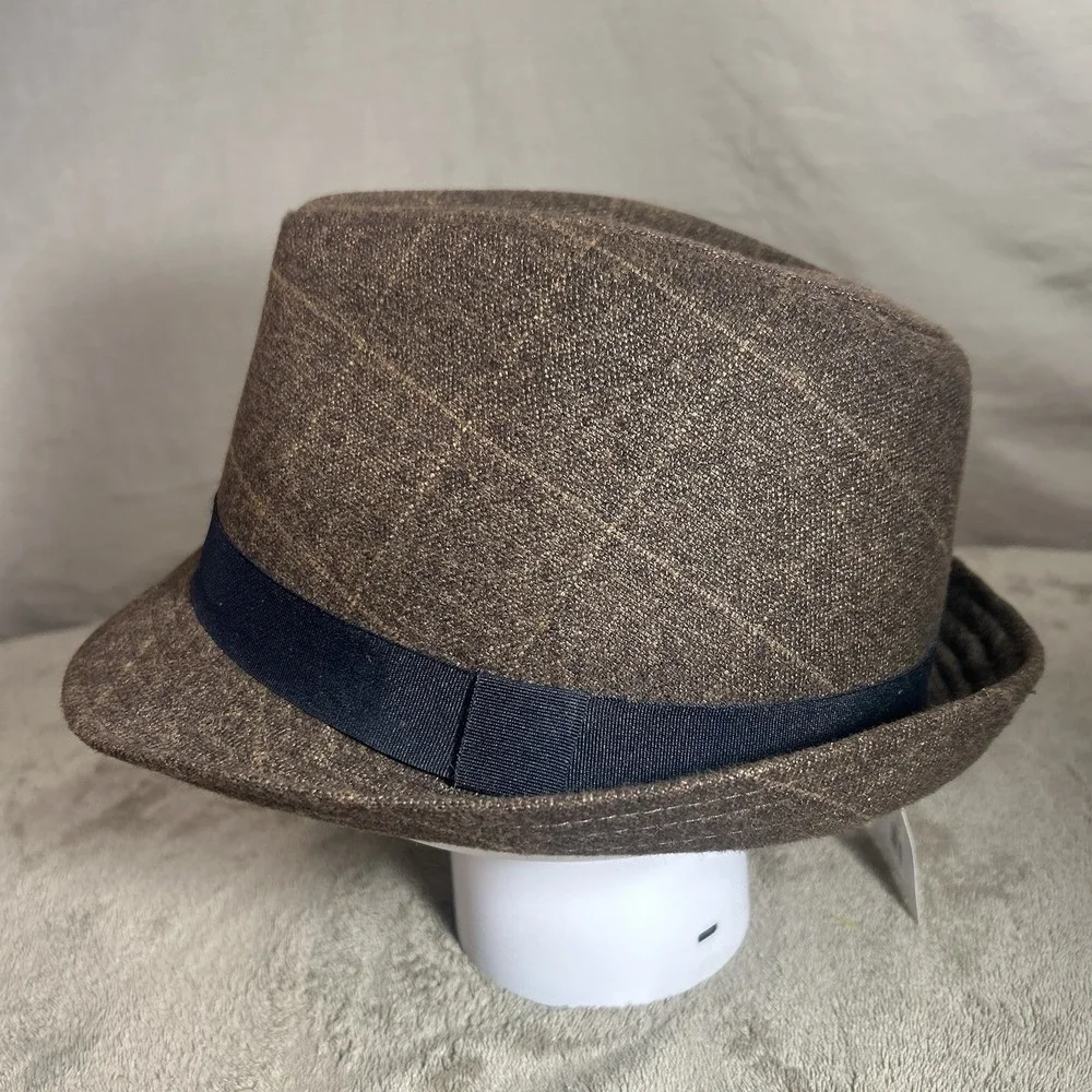 MirMar Judith M Bronze Brown Fedora Hat L/XL NWT Polyester Millinery